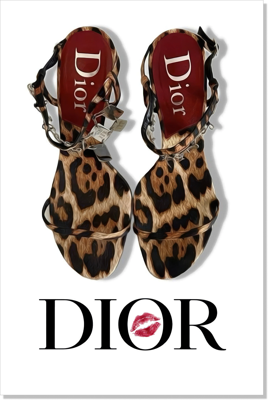 Dior Heels DIY rhinestone canvas kit